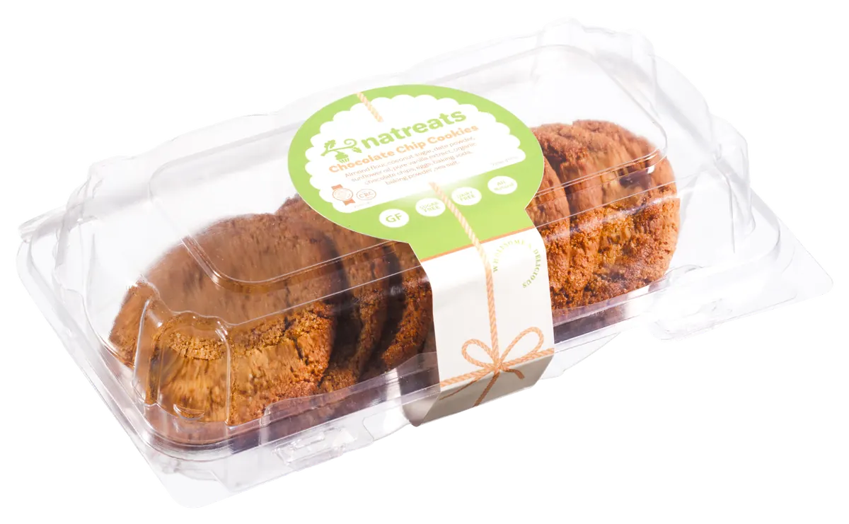 Chocolate Chip Cookies — gluten-free, starch-free healthy baked goods by Natreats