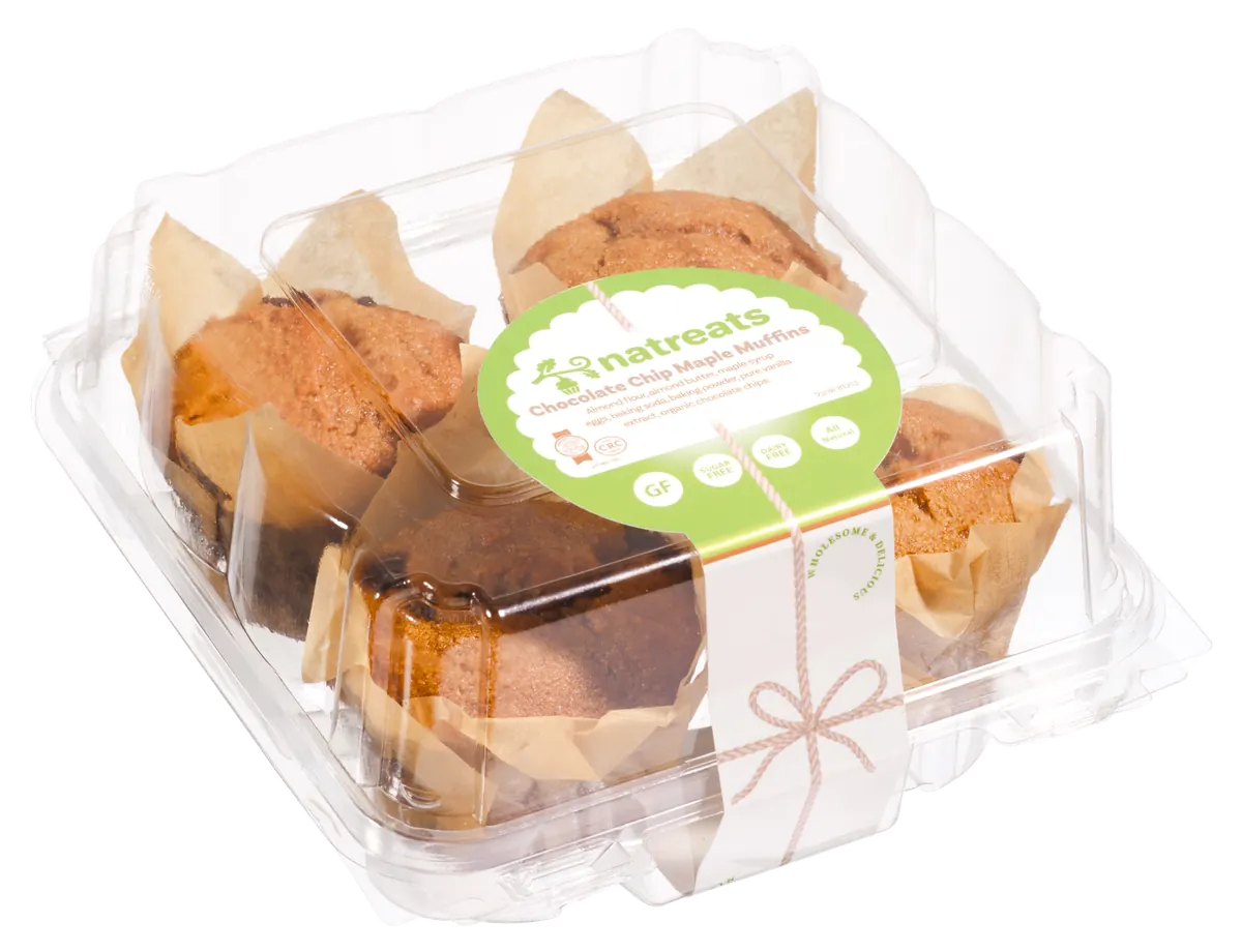 Chocolate Chip Muffins — gluten-free, starch-free healthy baked goods by Natreats
